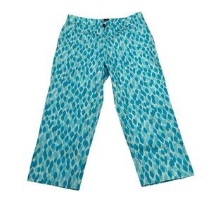 Vintage Kors By Michael Kors Blue Capri Pants Sz 6 Made In Italy